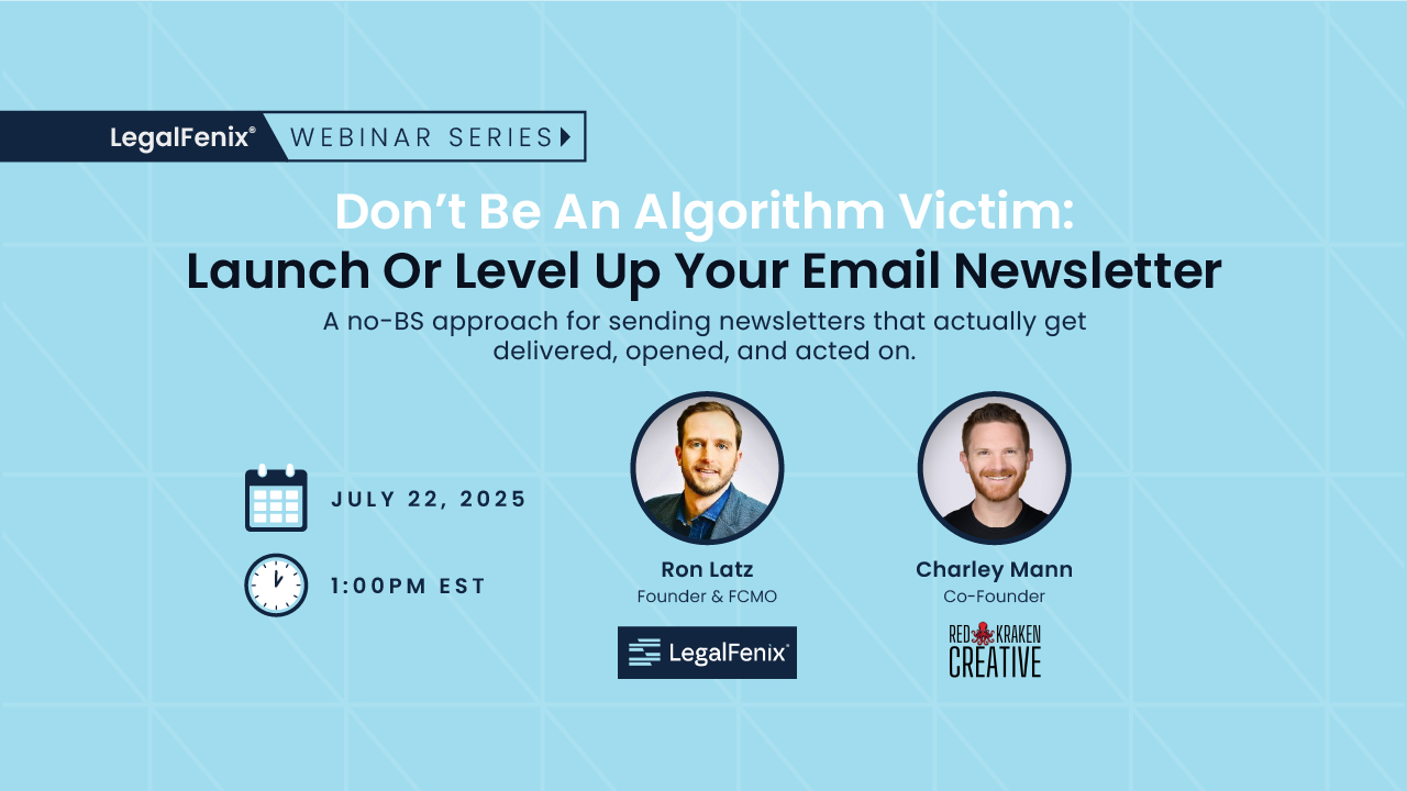 launch or level up your email newsletter webinar graphic